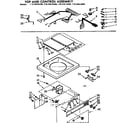 Kenmore 11074412100 top and console assembly diagram