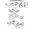 Kenmore 11074412110 top and control assembly diagram