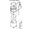 Kenmore 11074412120 tub and basket assembly diagram