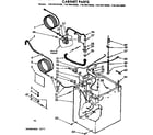 Kenmore 11074413800 cabinet parts diagram