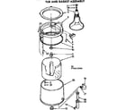 Kenmore 11074413200 tub and basket assembly diagram