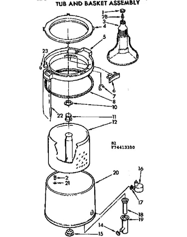Tub and basket assembly