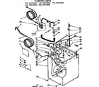 Kenmore 11074414400 cabinet parts diagram