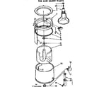 Kenmore 11074414400 tub and basket parts diagram