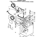 Kenmore 11074414410 cabinet parts diagram