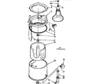 Kenmore 11074414410 tub and basket parts diagram