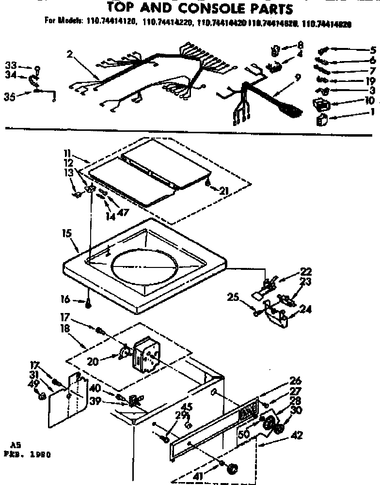 TOP AND CONSOLE PARTS