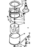 Tub, basket, and agitator