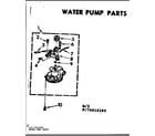 Kenmore 11074414840 water pump parts diagram