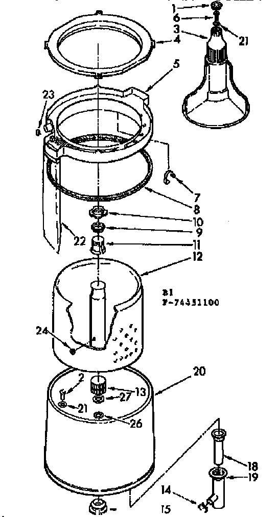 TUB & BASKET ASSEMBLY