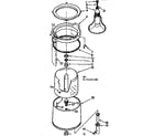 Kenmore 11074451100 tub & basket assembly diagram