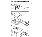 Kenmore 11074451100 top and control assembly diagram