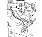 Kenmore 11074490210 cabinet parts diagram