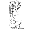 Kenmore 11074490610 tub and basket assembly diagram