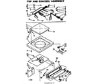 Kenmore 11074490610 top and control assembly diagram