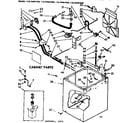 Kenmore 11074491200 cabinet parts diagram