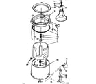 Kenmore 11074491400 tub & basket assembly diagram