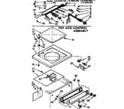 Kenmore 11074491600 top & control assembly diagram