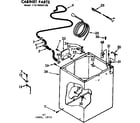 Kenmore 11074550100 cabinet parts diagram