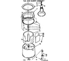 Kenmore 11074550100 tub and basket assembly diagram