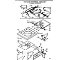 Kenmore 11074570100 top and console diagram