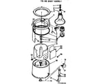 Kenmore 11074590100 tub and basket assembly diagram