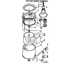 Kenmore 11074590110 tub & basket assembly diagram