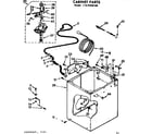 Kenmore 11074650100 cabinet parts diagram