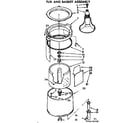 Kenmore 11074650100 tub and basket assembly diagram
