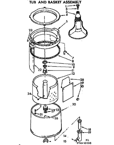 Tub and basket assembly