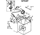 Kenmore 11074650110 cabinet parts diagram