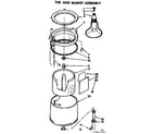 Kenmore 11074650110 tub and basket assembly diagram