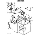 Kenmore 11074650120 cabinet parts diagram