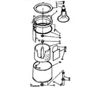 Kenmore 11074650120 tub and basket assembly diagram