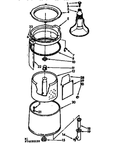 Tub and basket assembly