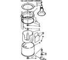 Kenmore 11074650130 tub and basket assembly diagram