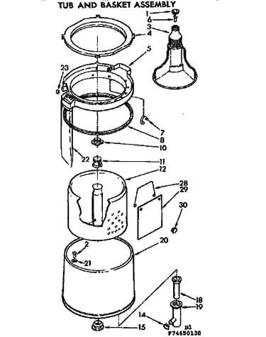 Tub and basket assembly