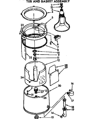 Tub and basket assembly