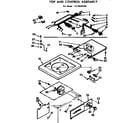Kenmore 11074670100 top and console assembly diagram
