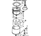 Kenmore 11074670110 tub & basket assembly diagram