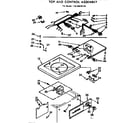 Kenmore 11074670110 top & console assembly diagram