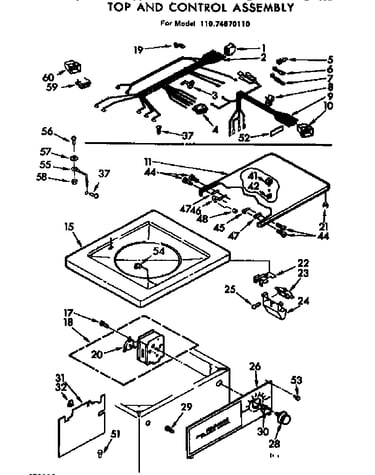 Top & console assembly