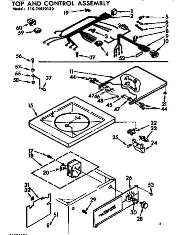Top & console assembly