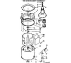 Kenmore 11074690100 tub and basket assembly diagram