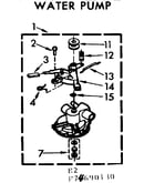 Water pump automatic washers 3 port plastic