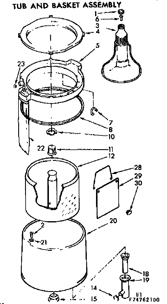 TUB AND BASKET ASSEMBLY