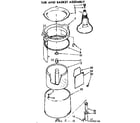 Kenmore 11074762100 tub and basket assembly diagram