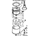 Kenmore 11074770600 tub and basket assembly diagram