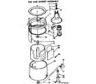 Kenmore 11074790200 tub and basket assembly diagram