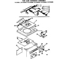 Kenmore 11074790200 top and console assembly diagram